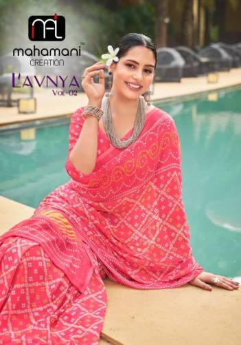 LAVANYA VOL-2 BY MAHAMANI CREATION PRINTED SAREE WHOLESALER IN INDIA